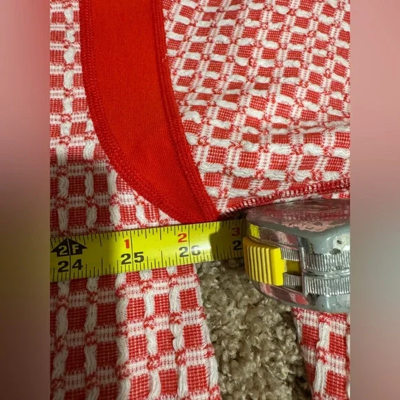 FP Movement Long Sleeve Textured My Time Tee in Victory Red Sz M NWT - Picture 7 of 9